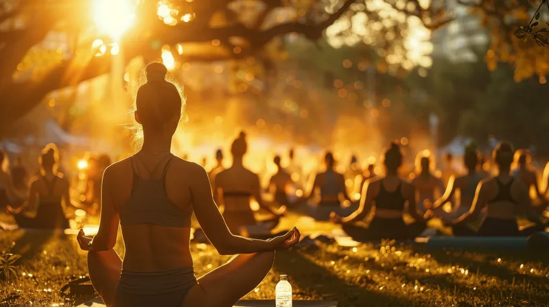 Yoga im Freien · Privatpraxis Lilli Nebel Bad Wörishofen