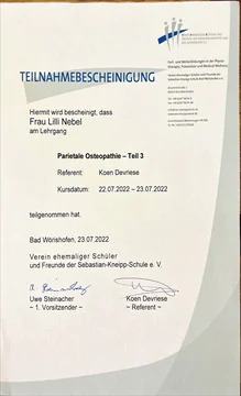 Parietale Osteopathie – Teil 3