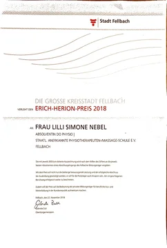Erich-Herion-Preis 2018